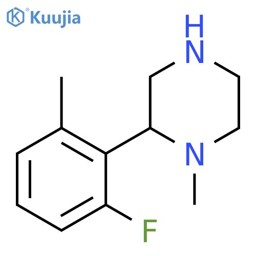 2-(2-fluoro-6-methylphenyl)-1-methylpiperazine structure