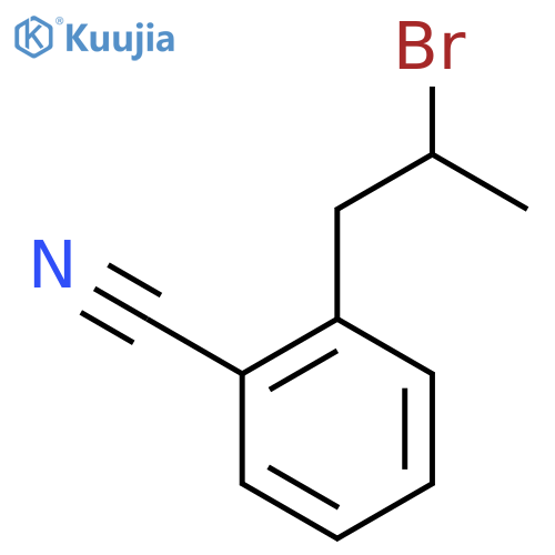 2-(2-bromopropyl)benzonitrile structure