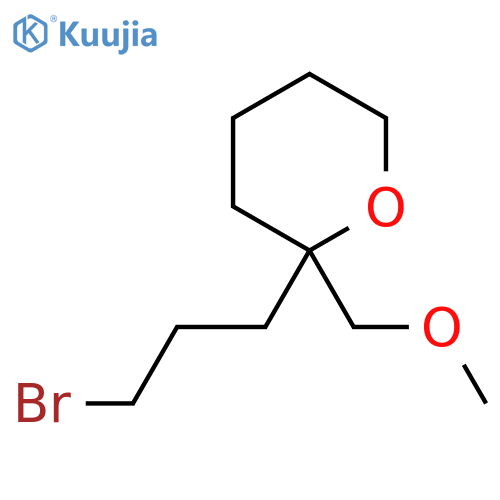 2-(3-bromopropyl)-2-(methoxymethyl)oxane structure