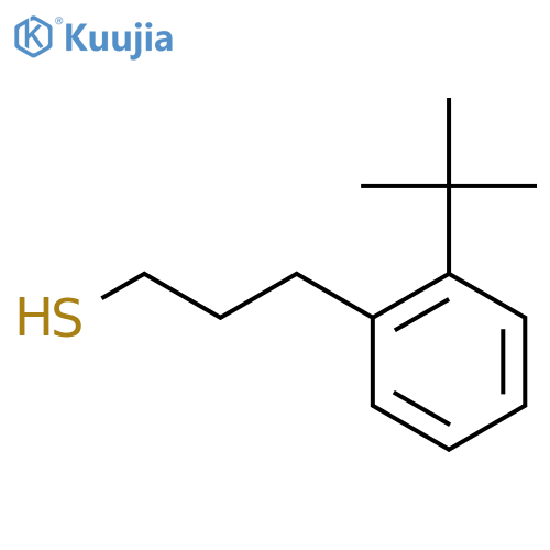 3-(2-tert-butylphenyl)propane-1-thiol structure