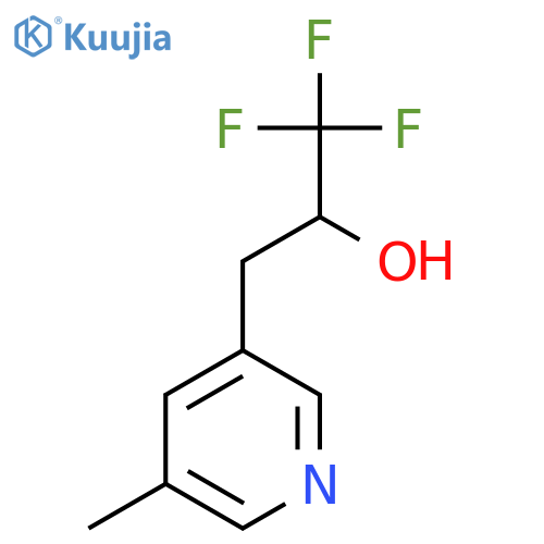 1,1,1-trifluoro-3-(5-methylpyridin-3-yl)propan-2-ol structure