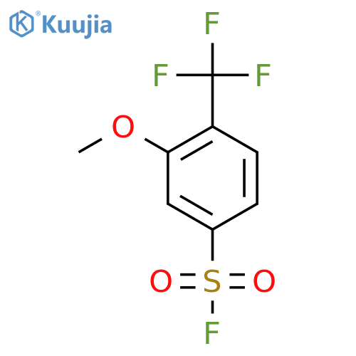 3-methoxy-4-(trifluoromethyl)benzene-1-sulfonyl fluoride structure