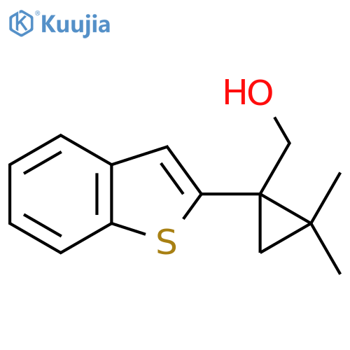 1-(1-benzothiophen-2-yl)-2,2-dimethylcyclopropylmethanol structure