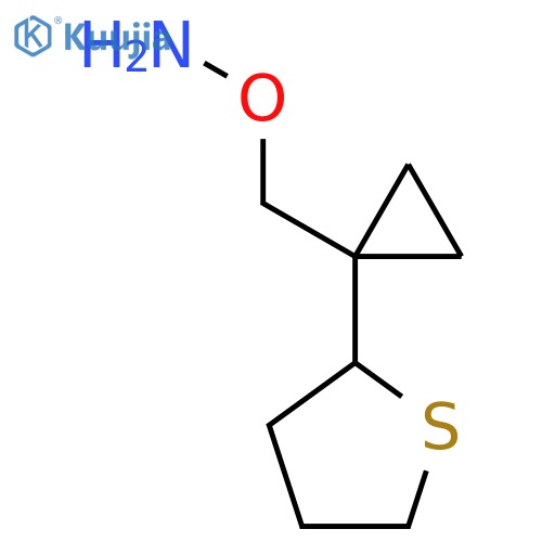 O-{1-(thiolan-2-yl)cyclopropylmethyl}hydroxylamine structure
