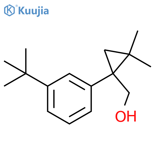 1-(3-tert-butylphenyl)-2,2-dimethylcyclopropylmethanol structure