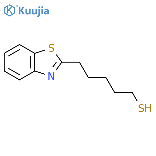 5-(1,3-benzothiazol-2-yl)pentane-1-thiol structure