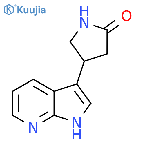 4-{1H-pyrrolo2,3-bpyridin-3-yl}pyrrolidin-2-one structure