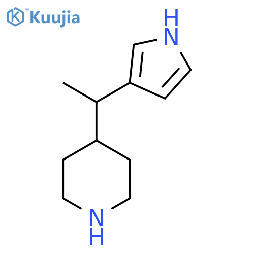 4-1-(1H-pyrrol-3-yl)ethylpiperidine structure