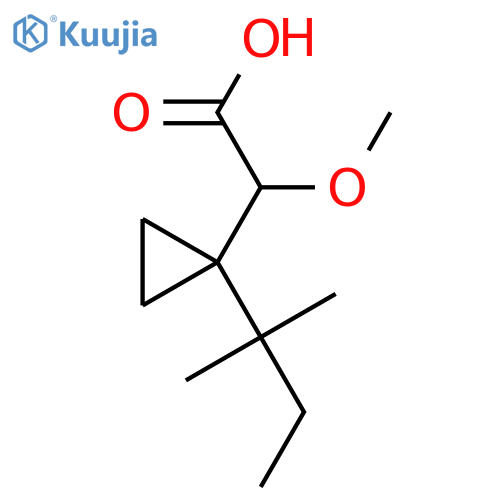 2-methoxy-2-1-(2-methylbutan-2-yl)cyclopropylacetic acid structure