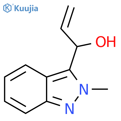 1-(2-methyl-2H-indazol-3-yl)prop-2-en-1-ol structure
