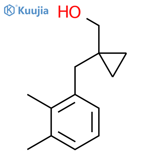 {1-(2,3-dimethylphenyl)methylcyclopropyl}methanol structure