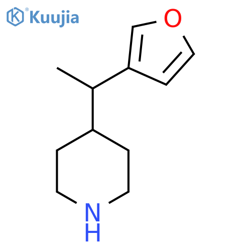 4-1-(furan-3-yl)ethylpiperidine structure