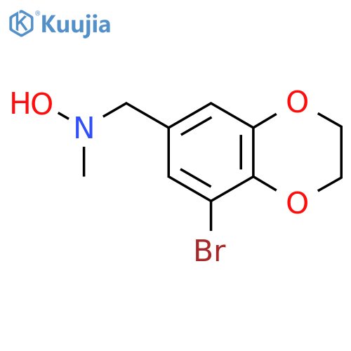 N-(8-bromo-2,3-dihydro-1,4-benzodioxin-6-yl)methyl-N-methylhydroxylamine structure