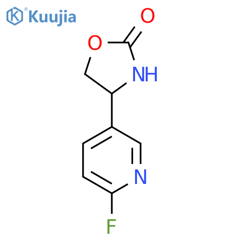 4-(6-fluoropyridin-3-yl)-1,3-oxazolidin-2-one structure