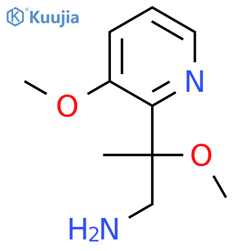 2-methoxy-2-(3-methoxypyridin-2-yl)propan-1-amine structure