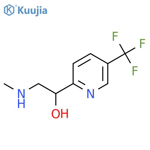 2-(methylamino)-1-5-(trifluoromethyl)pyridin-2-ylethan-1-ol structure