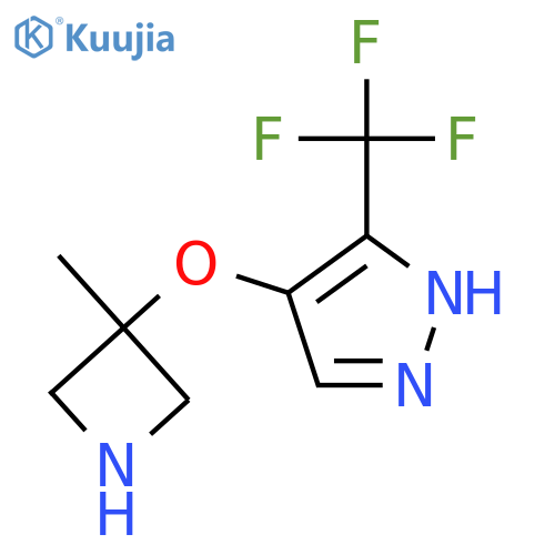4-(3-methylazetidin-3-yl)oxy-3-(trifluoromethyl)-1H-pyrazole structure