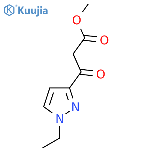 methyl 3-(1-ethyl-1H-pyrazol-3-yl)-3-oxopropanoate structure