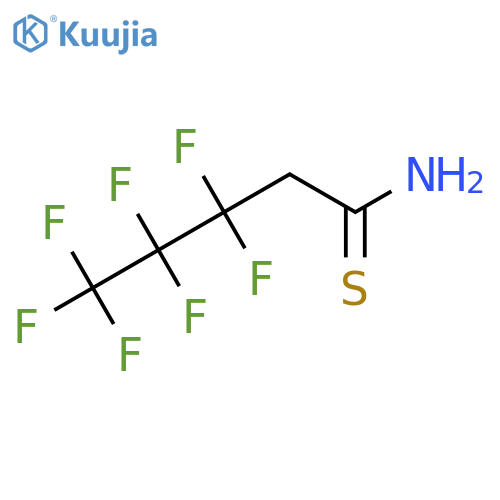 3,3,4,4,5,5,5-heptafluoropentanethioamide structure