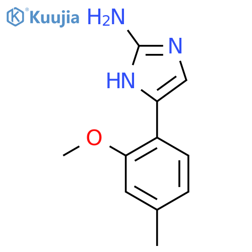 5-(2-methoxy-4-methylphenyl)-1H-imidazol-2-amine structure