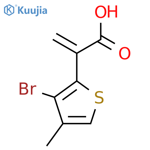2-(3-bromo-4-methylthiophen-2-yl)prop-2-enoic acid structure
