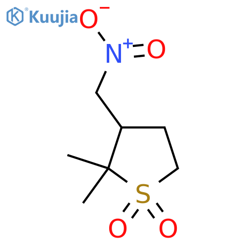 2,2-dimethyl-3-(nitromethyl)-1lambda6-thiolane-1,1-dione structure