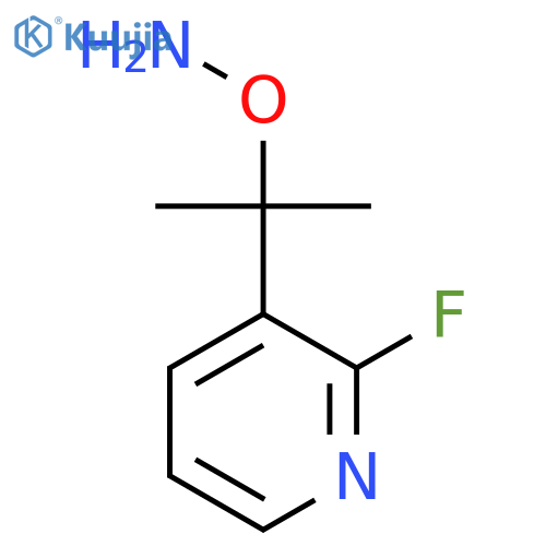 O-2-(2-fluoropyridin-3-yl)propan-2-ylhydroxylamine structure