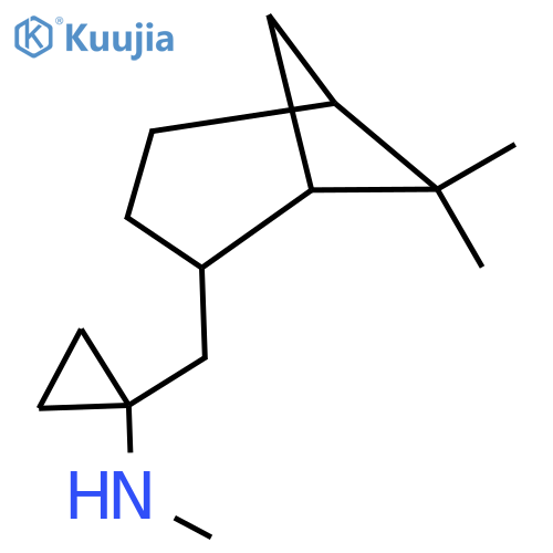 1-({6,6-dimethylbicyclo3.1.1heptan-2-yl}methyl)-N-methylcyclopropan-1-amine structure