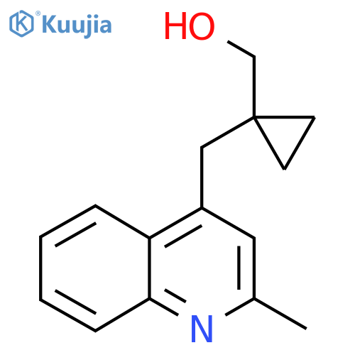 {1-(2-methylquinolin-4-yl)methylcyclopropyl}methanol structure