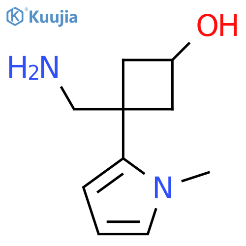 3-(aminomethyl)-3-(1-methyl-1H-pyrrol-2-yl)cyclobutan-1-ol structure