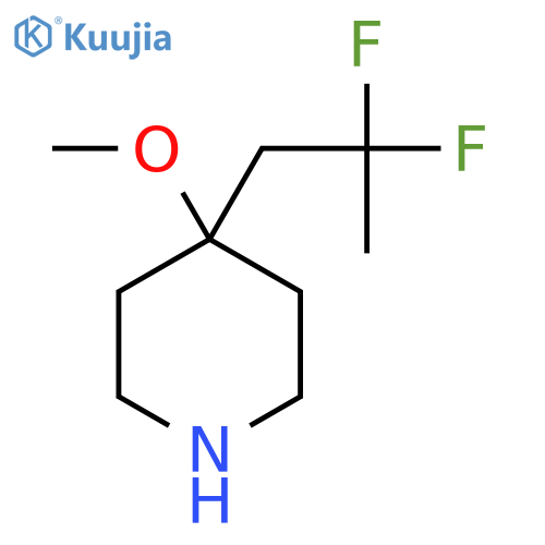 4-(2,2-difluoropropyl)-4-methoxypiperidine structure