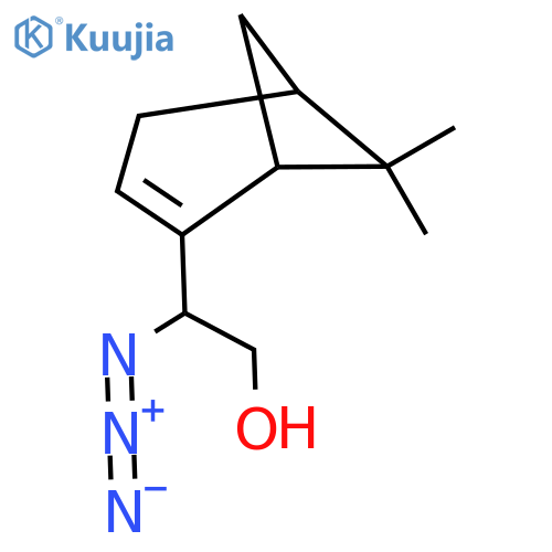 2-azido-2-{6,6-dimethylbicyclo3.1.1hept-2-en-2-yl}ethan-1-ol structure