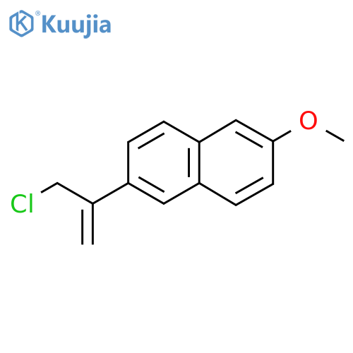 2-(3-chloroprop-1-en-2-yl)-6-methoxynaphthalene structure