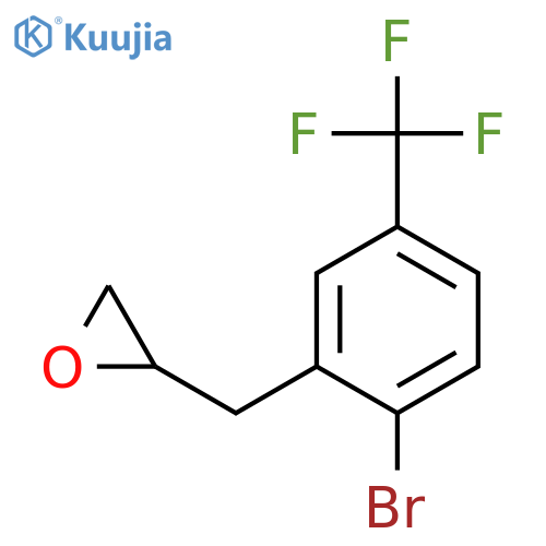 2-{2-bromo-5-(trifluoromethyl)phenylmethyl}oxirane structure
