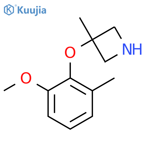 3-(2-methoxy-6-methylphenoxy)-3-methylazetidine structure