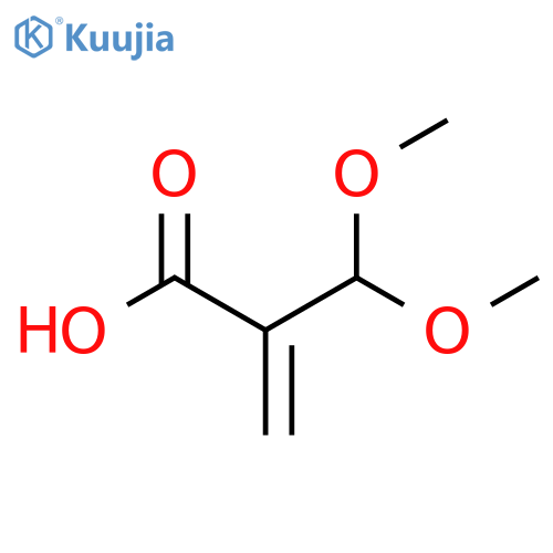 2-(dimethoxymethyl)prop-2-enoic acid structure