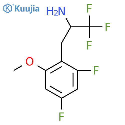 3-(2,4-difluoro-6-methoxyphenyl)-1,1,1-trifluoropropan-2-amine structure