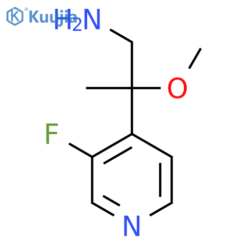 2-(3-fluoropyridin-4-yl)-2-methoxypropan-1-amine structure