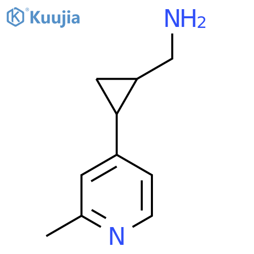 2-(2-methylpyridin-4-yl)cyclopropylmethanamine structure