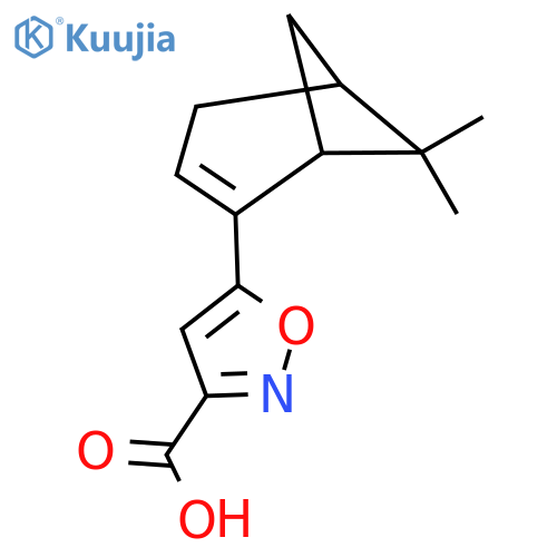 5-{6,6-dimethylbicyclo3.1.1hept-2-en-2-yl}-1,2-oxazole-3-carboxylic acid structure