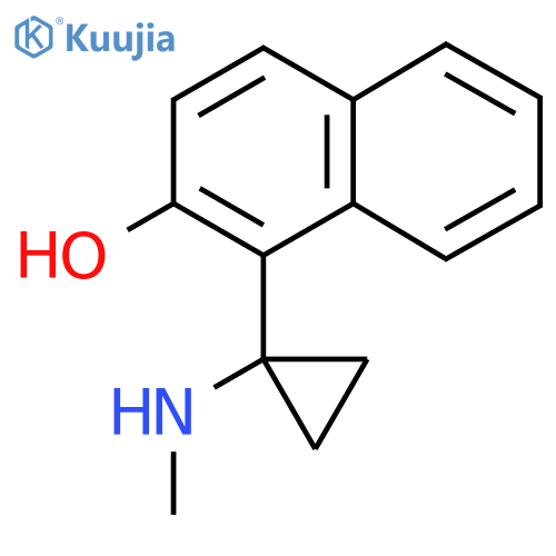 1-1-(methylamino)cyclopropylnaphthalen-2-ol structure