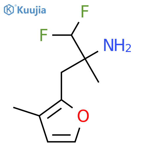 1,1-difluoro-2-methyl-3-(3-methylfuran-2-yl)propan-2-amine structure