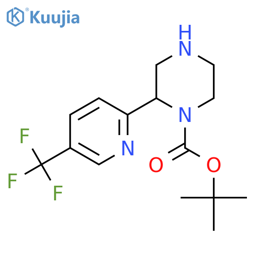 tert-butyl 2-5-(trifluoromethyl)pyridin-2-ylpiperazine-1-carboxylate structure