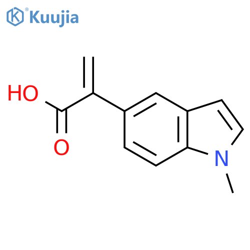 2-(1-methyl-1H-indol-5-yl)prop-2-enoic acid structure