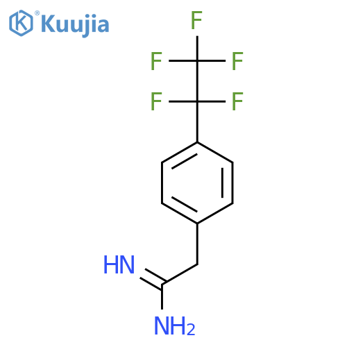 2-4-(pentafluoroethyl)phenylethanimidamide structure