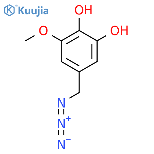 5-(azidomethyl)-3-methoxybenzene-1,2-diol structure