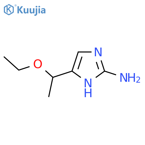 5-(1-ethoxyethyl)-1H-imidazol-2-amine structure