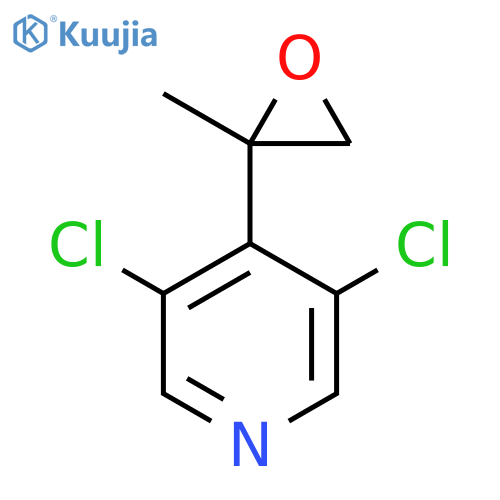 3,5-dichloro-4-(2-methyloxiran-2-yl)pyridine structure