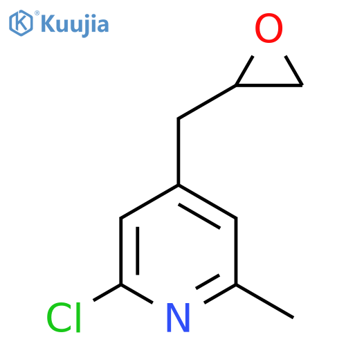 2-chloro-6-methyl-4-(oxiran-2-yl)methylpyridine structure
