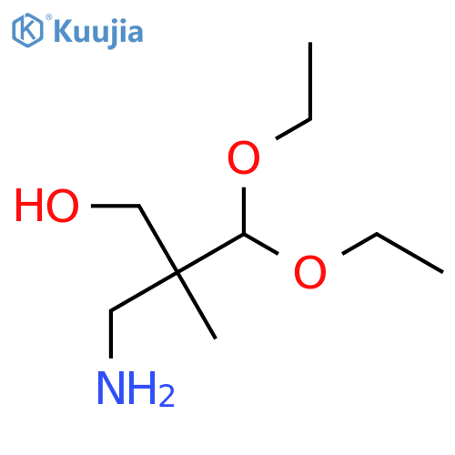 3-amino-2-(diethoxymethyl)-2-methylpropan-1-ol structure